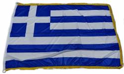 Σημαία Ελληνική Δίχτυ Στάμπα Κρόσσι 150Χ100cm