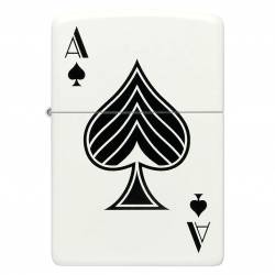 Zippo 48793 Ace of Spades White Matte