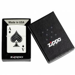 Zippo 48793 Ace of Spades White Matte