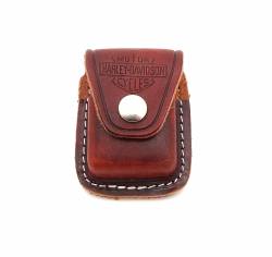 Θήκη Zippo Harley Davidson HDP4 Leather Pouch With Loop Brown
