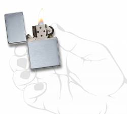 Zippo 230.25 Vintage Chrome Mat