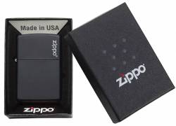 Zippo Logo 218ZL Black