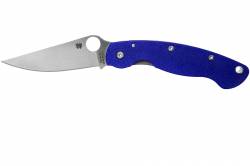 Spyderco C36GPDBL Military DK Blue G10