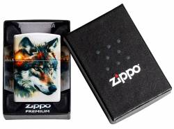 Zippo 46866 Wolf and Mountain Design