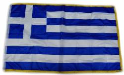 Σημαία Ελληνική Στάμπα Κρόσσι 150Χ90cm