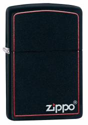 Zippo Black Mattte Red Line 218ZB