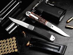 Boker Plus Hidden Release Trapper Appaloosa Bone 01BP0029
