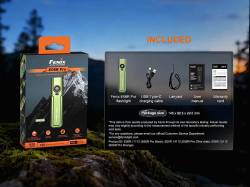 Fenix Επαναφορτιζόμενος USB Olive Drab E06R Pro