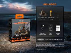 Fenix Φακός Κεφαλής Επαναφορτιζόμενος USB HM60R V2.0