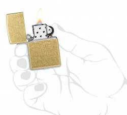 Zippo 48267 Regular Street Brass