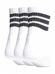 Adidas 3Stripes Cushioned Sportswear Mid Cut Socks 3Pair Pack JZ0529