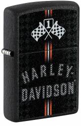 Zippo 48558 Harley Davidson Black Cracle
