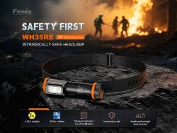 Fenix Φακός Κεφαλής Επαναφορτιζόμενος WH35RE 2025 ATEX Explosion proof