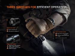 Fenix Φακός Επαναφορτιζόμενος USB PD36R ACE