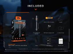 Fenix Φακός Επαναφορτιζόμενος USB PD36R ACE