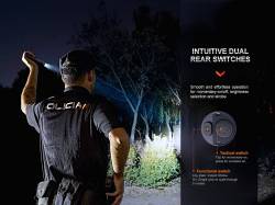 Fenix Φακός Επαναφορτιζόμενος USB PD36R Pro + Δώρο E03R V2.0