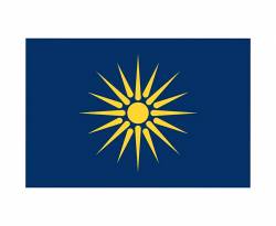 Σημαία Βεργίνας Δίχτυ Στάμπα 150X100cm