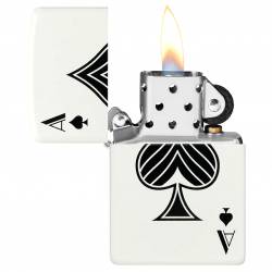 Zippo 48793 Ace of Spades White Matte