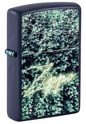 Zippo 48721 Neon Greenery Wall Navy Matte