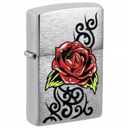 Zippo 48790 Rose Tattoo Design