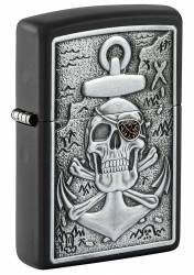 Zippo 48122 Skull Anchor Emblem 218