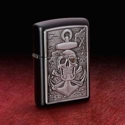 Zippo 48122 Skull Anchor Emblem 218