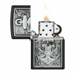 Zippo 48122 Skull Anchor Emblem 218