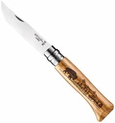 Opinel No.8 Animalia Inox Δρυς Βουβάλι 002629