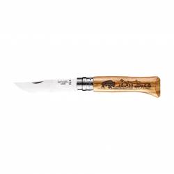 Opinel No.8 Animalia Inox Δρυς Βουβάλι 002629