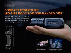 Fenix Φακός Επαναφορτιζόμενος USB LR35R