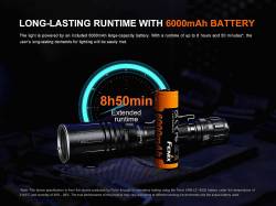 Fenix Φακός Επαναφορτιζόμενος USB TK30R