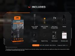 Fenix Φακός Επαναφορτιζόμενος USB TK30R