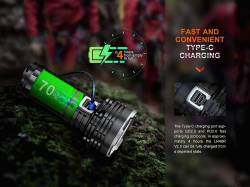 Fenix Φακός Επαναφορτιζόμενος USB LR40R V2.0