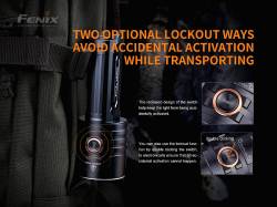 Fenix Φακός Επαναφορτιζόμενος USB LR35R