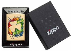 Zippo 49125 Graffiti Clover Design