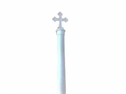 Κοντάρι Ξύλινο Λευκό 200cm (Φ35)